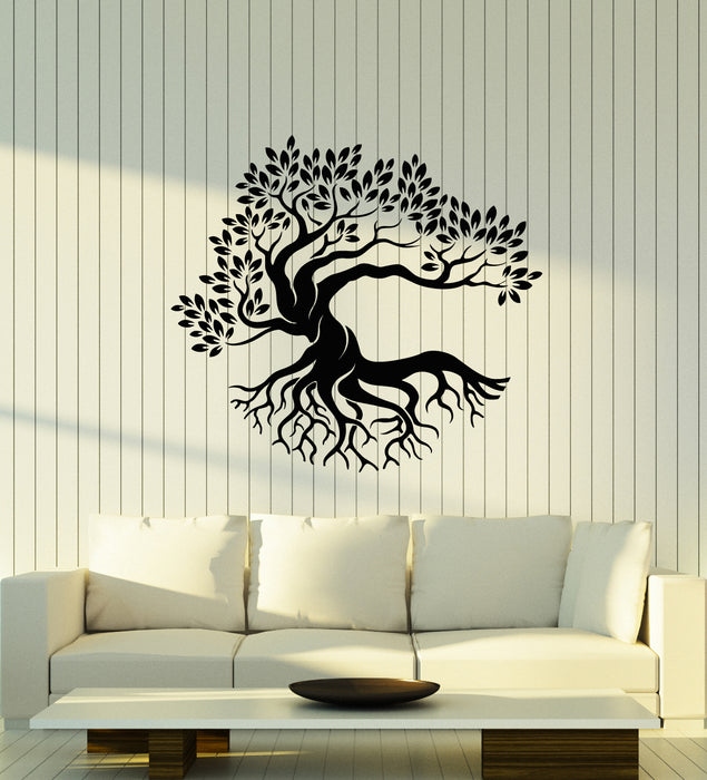 Vinyl Wall Decal Home Room Decor Nature Decor Tree Leaves Roots Stickers Mural (g2083)