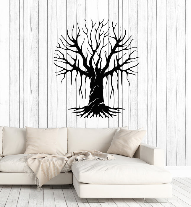 Vinyl Wall Decal Bare Tree Floral Forest Living Room Home  Decor Stickers Mural (g2350)