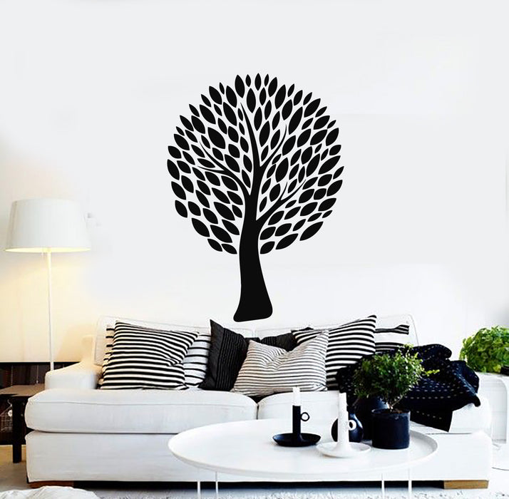 Vinyl Wall Decal Beautiful Tree Leaves Home Room Decor Idea Stickers Mural (g896)