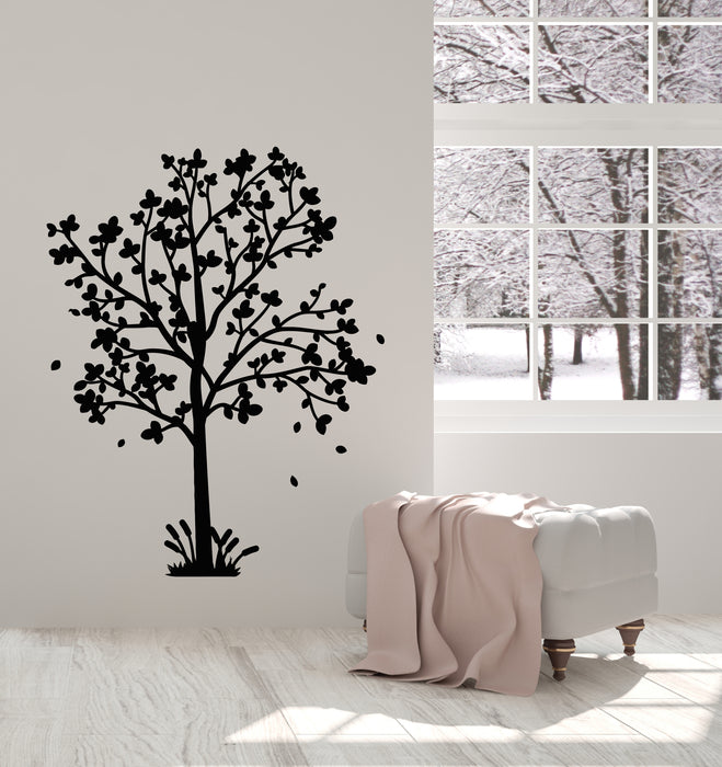 Vinyl Wall Decal Tree Garden Leaves Floral Nature Home Decor Stickers Mural (g927)