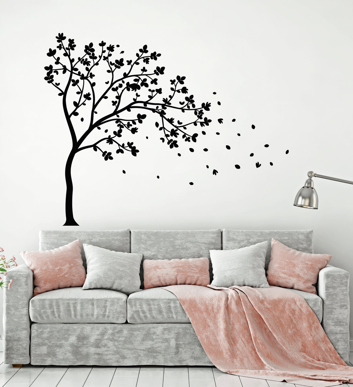 Vinyl Wall Decal Autumn Nature Tree Branch Leaves Forest Art Stickers ...