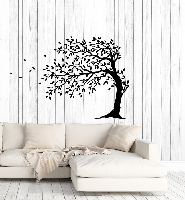 Vinyl Wall Decal Tree Leaves Autumn Nature Home Interior Decor Stickers Mural (g2666)
