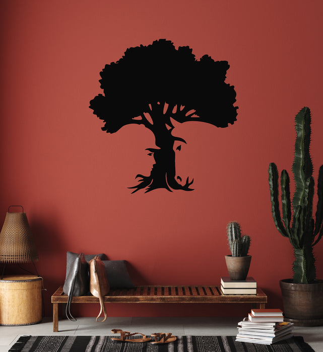 Vinyl Wall Decal Abstract Tree Girl Horse Animal Living Room Stickers Mural (g4734)