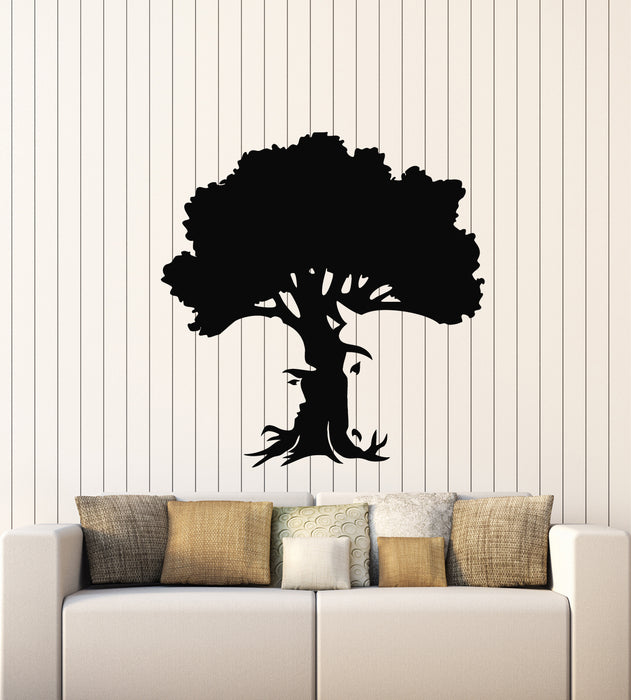 Vinyl Wall Decal Abstract Tree Girl Horse Animal Living Room Stickers Mural (g4734)