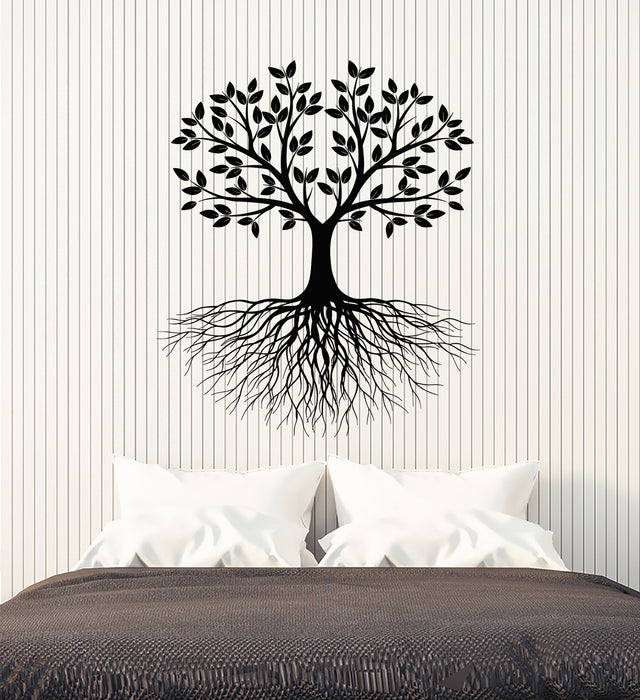 Vinyl Wall Decal Branch Tree Life Spring Roots Leaves Living Room Stickers Mural (g7211)