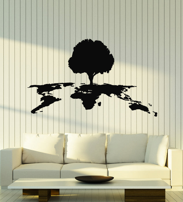 Vinyl Wall Decal Landscape Tree Branch Nature Forest Garden Stickers Mural (g4568)