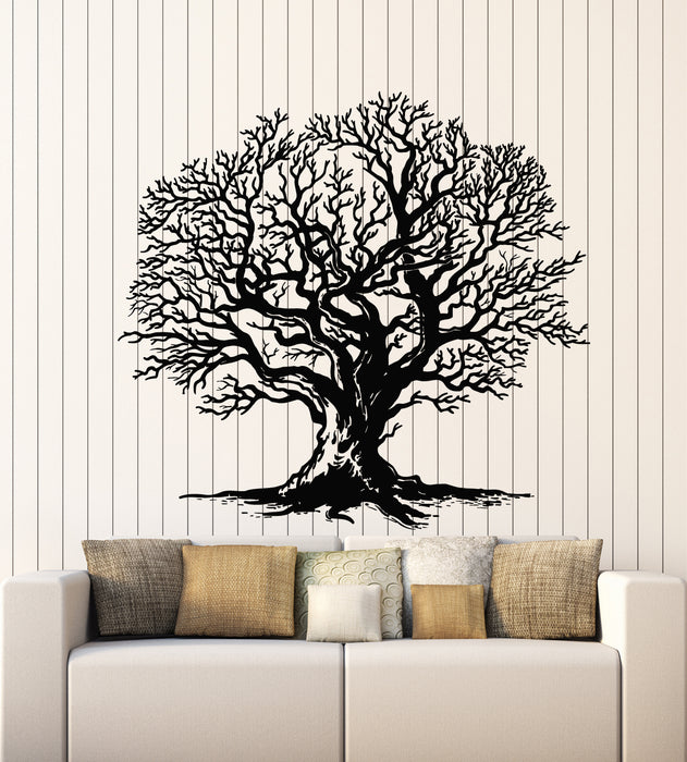 Vinyl Wall Decal Nature Art Tree Leaves Roots Forest Living Room Stickers Mural (g6868)