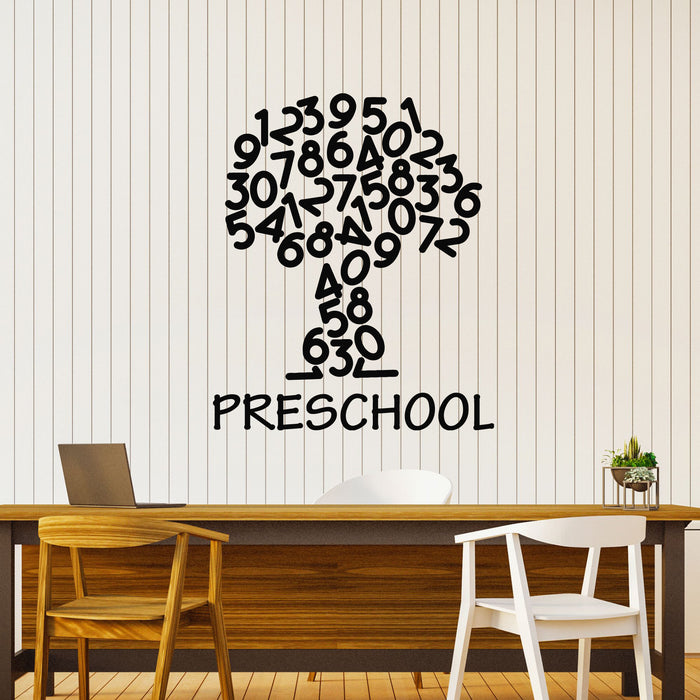 Vinyl Wall Decal Preschool Nursery School Tree Numbers Study Stickers Mural (g8396)