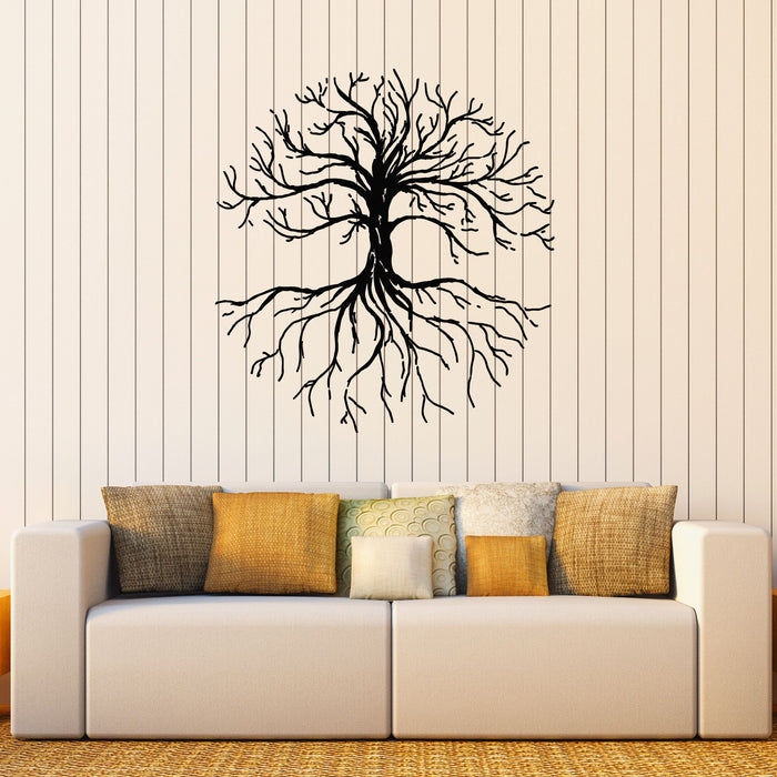 Vinyl Wall Decal Forest Tree Branches Roots Autumn Interior Stickers Mural (g8436)