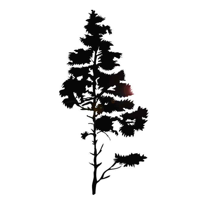 Vinyl Wall Decal Single Pine Beautiful Tree Nature Stickers Murals Unique Gift (ig4899)