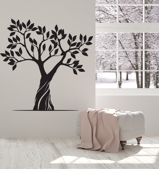 Vinyl Wall Decal Leafy Tree Nature Living Room Decor Branches Stickers Mural (k287)