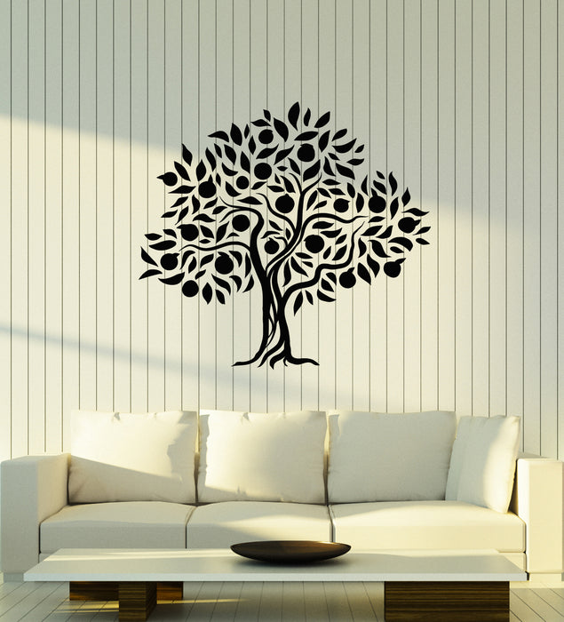 Vinyl Wall Decal Apple Tree Branch Garden Nature Decor Stickers Mural (g3363)
