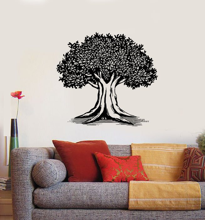 Vinyl Wall Decal Beautiful Tree Leaves Nature Forest Living Room Stickers Mural (g4400)