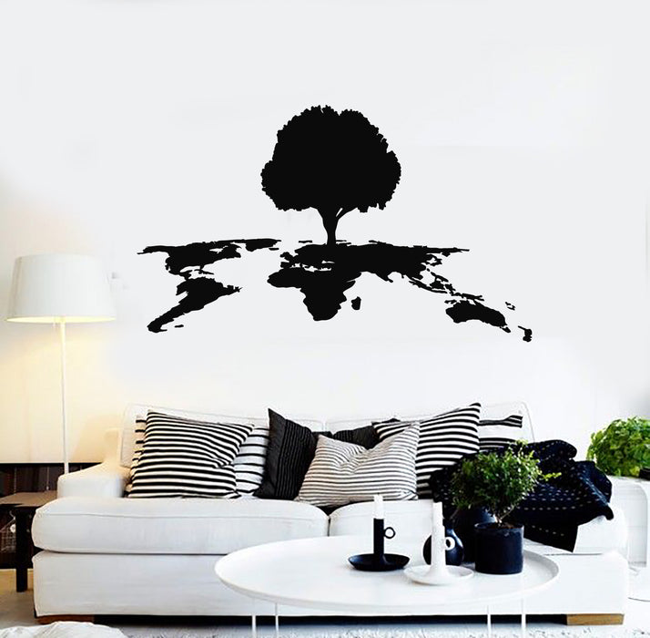 Vinyl Wall Decal Landscape Tree Branch Nature Forest Garden Stickers Mural (g4568)