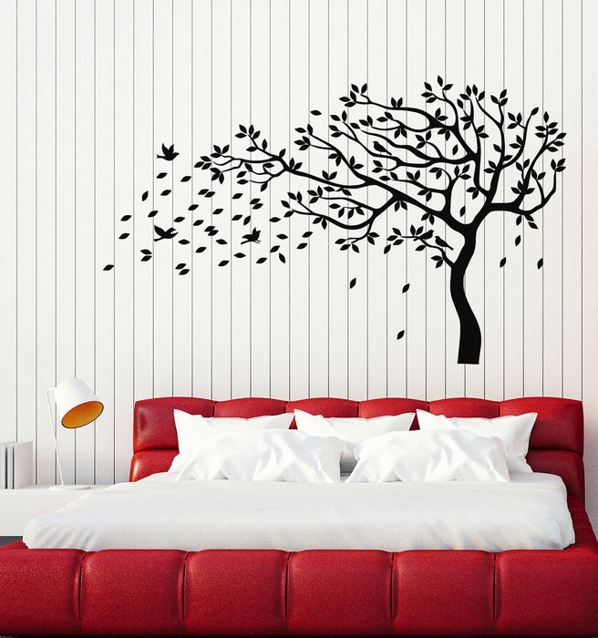 Vinyl Wall Decal Tree Branch Leaves Autumn Living Room Stickers Mural (g5367)