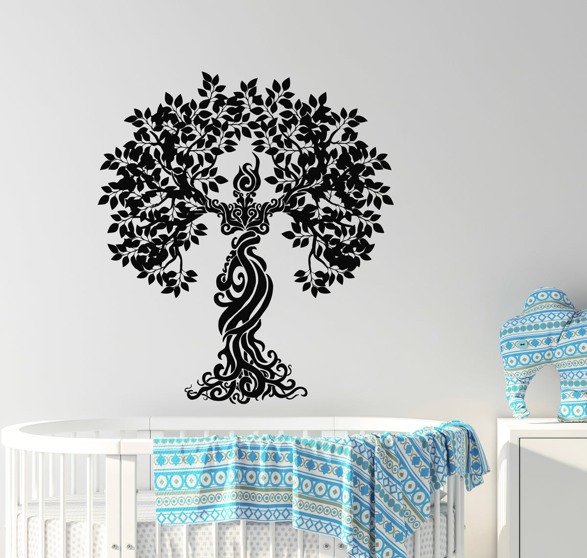 Vinyl Wall Decal Circle Branch Tree Of Life Ecology Spiritual