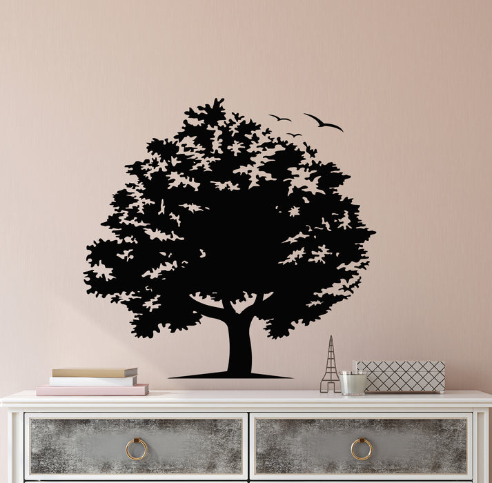 Vinyl Wall Decal Nature Tree Branches Birds Living Room Decoration Stickers Mural (g8376)