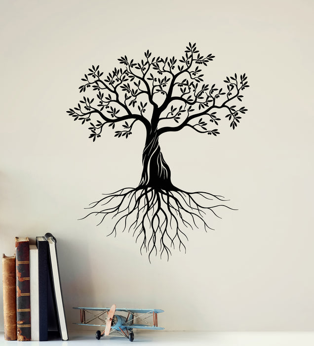 Vinyl Wall Decal Tree Branches Roots Forest Interior Garden Stickers Mural (g8381)