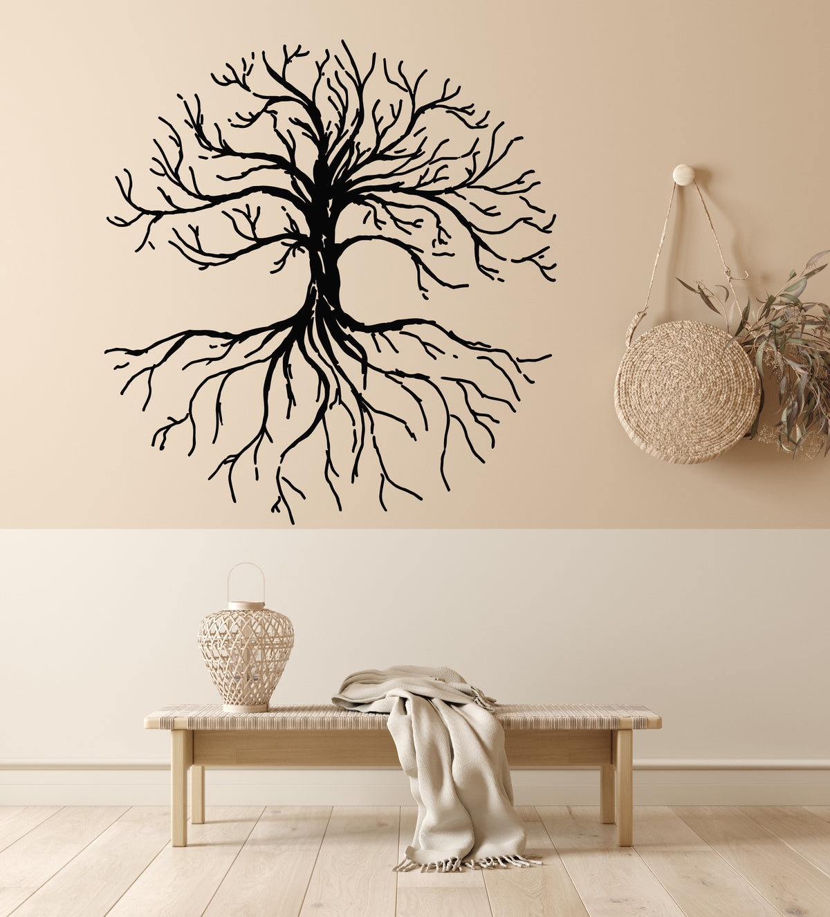 Vinyl Wall Decal Forest Tree Branches Roots Autumn Interior Stickers M ...