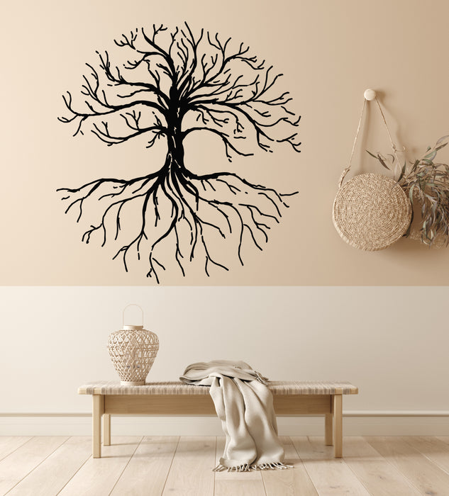 Vinyl Wall Decal Forest Tree Branches Roots Autumn Interior Stickers Mural (g8436)