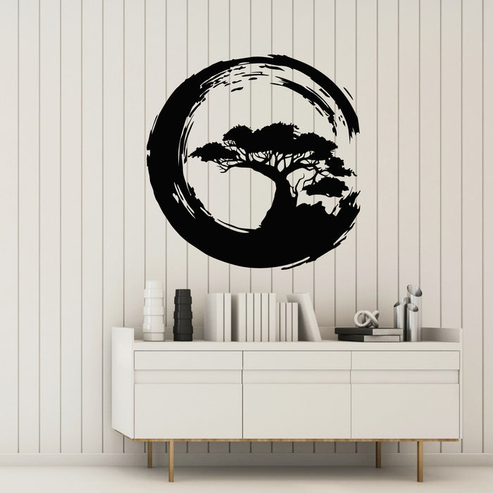 bonsai tree wall decal Vinyl Wall Decal Silhouette Bonsai Tree Zen Japanese Interior Stickers Mural (g8184)