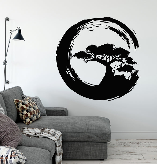 bonsai tree wall decal Vinyl Wall Decal Silhouette Bonsai Tree Zen Japanese Interior Stickers Mural (g8184)