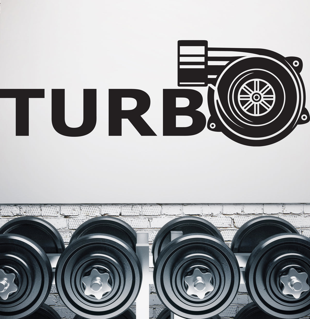 Turbo Vinyl Wall Decal Engine Motor Car Garage Decor Stickers Mural (k ...