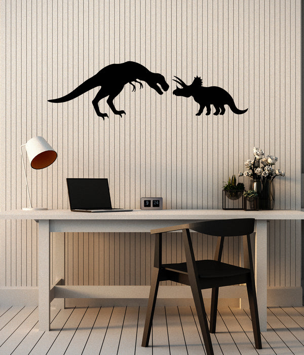Autocollant mural en vinyle Dinosaures pour chambre d'enfant Jurassic World Décoration Autocollants Mural (ig6055) 
