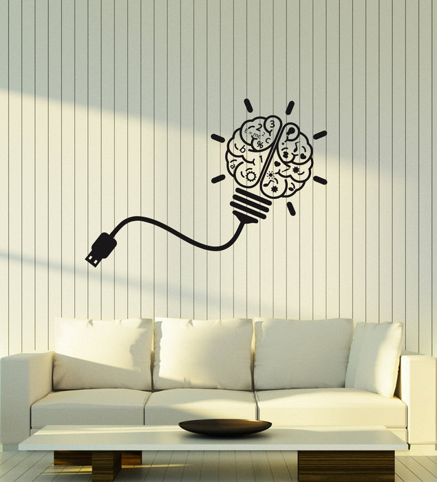Vinyl Decal Wall Sticker USB Brain Study Art Science Mural Decor (g046)