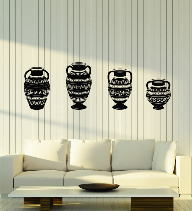 Vinyl Wall Decal Amphora Ancient Greek Vase Antiquity Home Decor Stickers Mural (g2275)