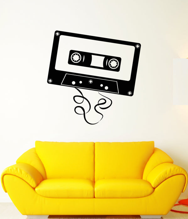 Vinyl Wall Decal Musican Audiocassette Retro Music Stickers (2993ig)