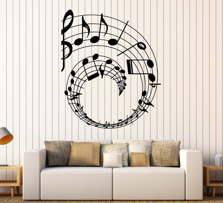 Vinyl Wall Decal Notes Art Music Decor Clef Music School Stickers Unique Gift (1867ig)