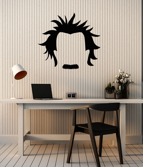 Vinyl Wall Decal Crazy Scientist Science Albert Einstein Physicist School Stickers (3974ig)
