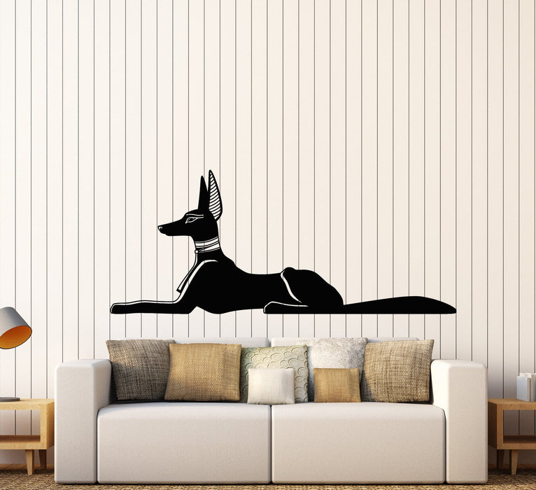 Vinyl Wall Decal Egyptian God Anubis Ancient Egypt Stickers Unique Gift (2099ig)