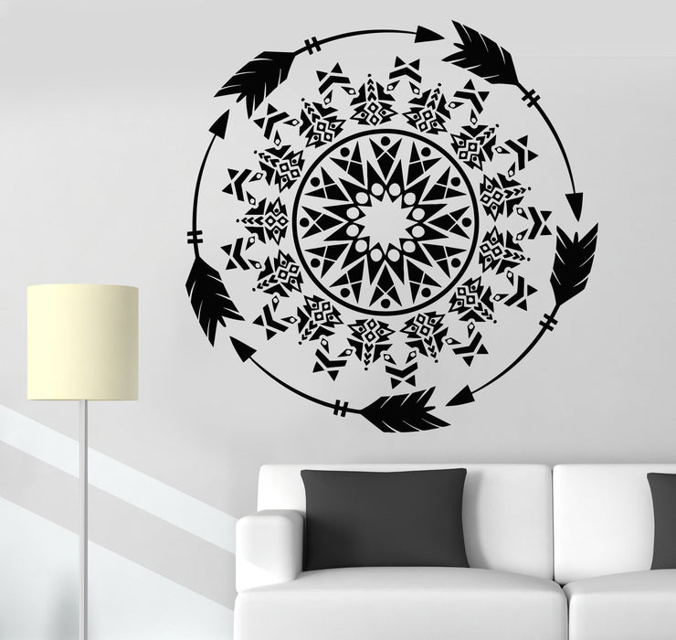 Vinyl Wall Decal Arrows Protective Amulet Ornament Ethnic Style Stickers Unique Gift (1207ig)