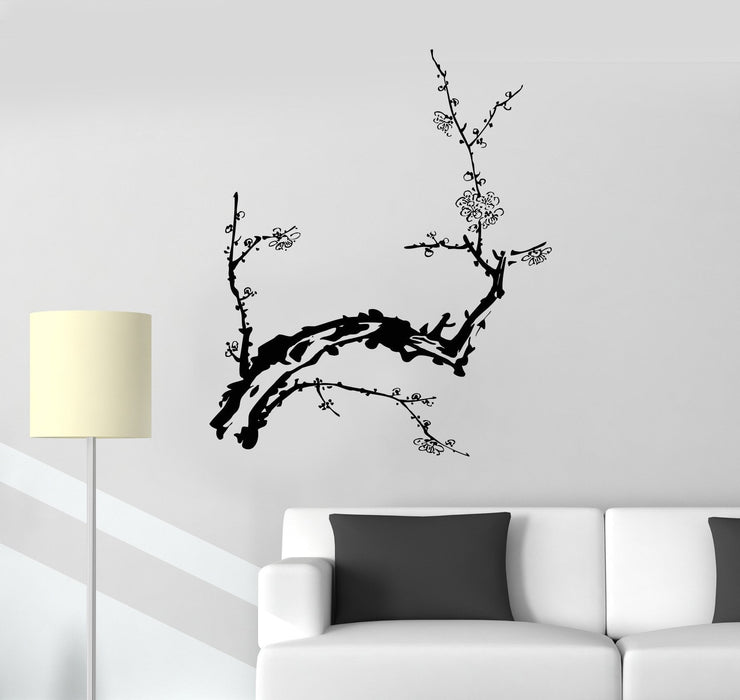 Vinyl Decal Branch Tree Beautiful Room Decor Wall Stickers Mural Unique Gift (007ig)
