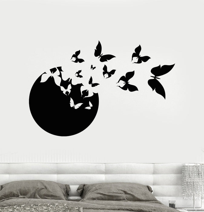 Vinyl Wall Decal Butterflies Beauty Bedroom Decorating Stickers Mural Unique Gift (588ig)