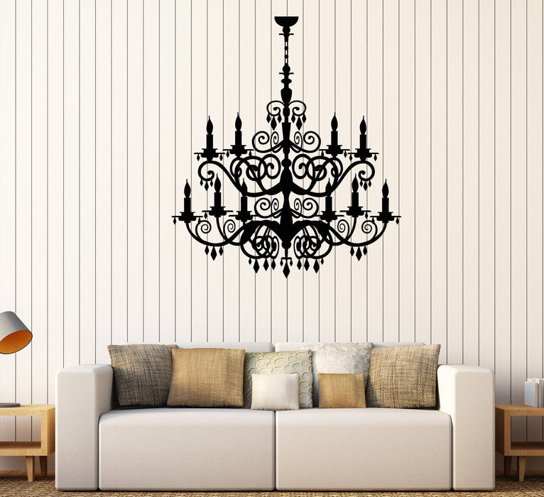 Vinyl Wall Decal Chandelier Room Decoration Lighting House Stickers (2340ig)