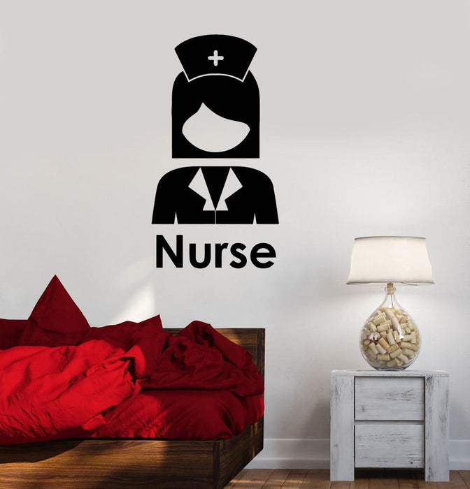 Vinyl Decal Clinical Nurse Hospital Pharmacy Wall Stickers Mural Unique Gift (ig2672)