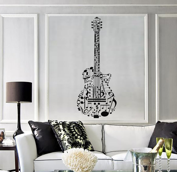 Vinyl Wall Decal Guitar Music Musical Instrument Stickers Mural Unique Gift (189ig)