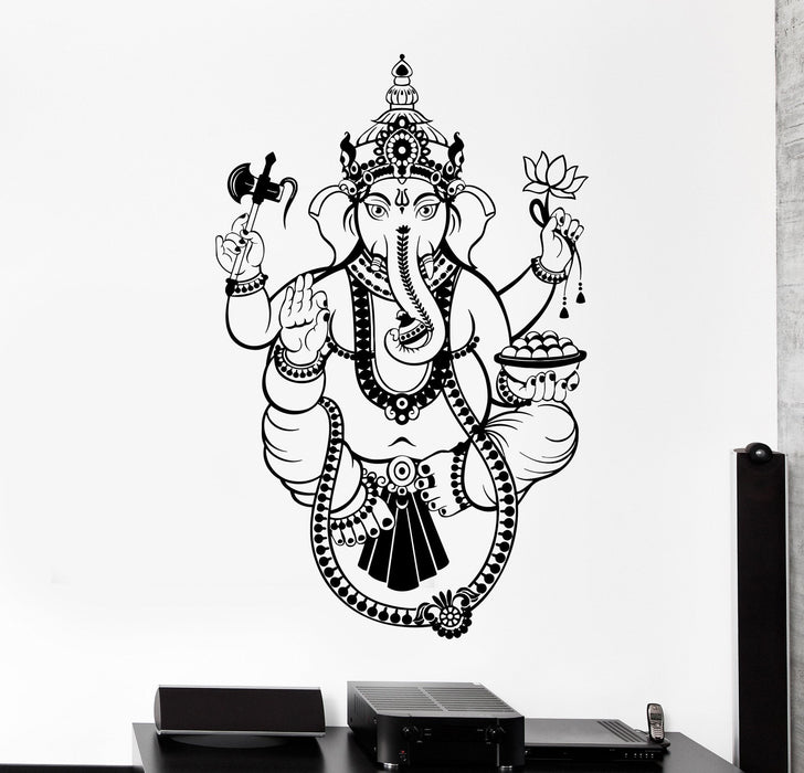 Autocollant mural en vinyle Inde Ganesha Hindouisme Dieu Autocollants Mural Cadeau Unique (437ig)