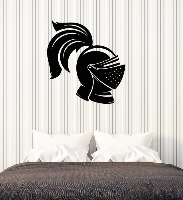 Autocollant mural en vinyle Casque de chevalier Armure Guerrier Autocollants (3553ig)