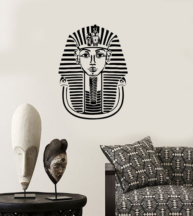 Wall Decal Pharaon Tutankhamun King Ancient Egypt Egyptian Vinyl Stickers Unique Gift (ig1600)