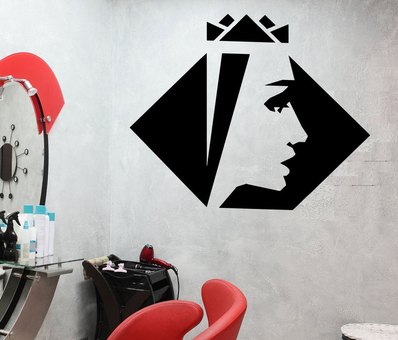 Vinyl Wall Decal Beauty Salon Queen Spa Abstract Decoration Stickers Unique Gift (376ig)