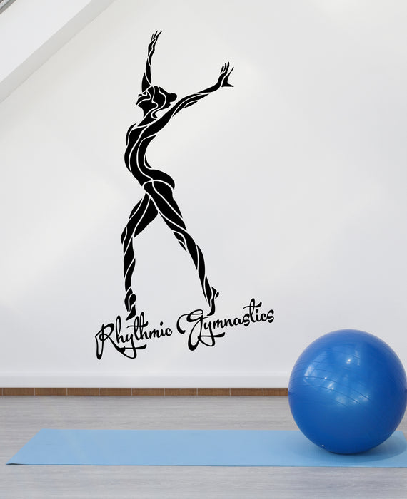 Vinyl Wall Decal Rhythmic Gymnastics Olympic Games Sport Girl Stickers (3345ig)