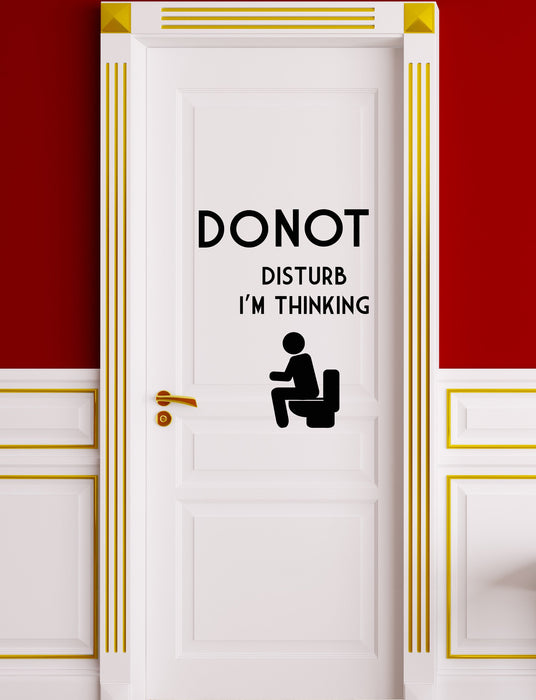 Vinyl Decal WC Toilet Entrance Quote Bathroom Decorating Art Stickers —  Wallstickers4you