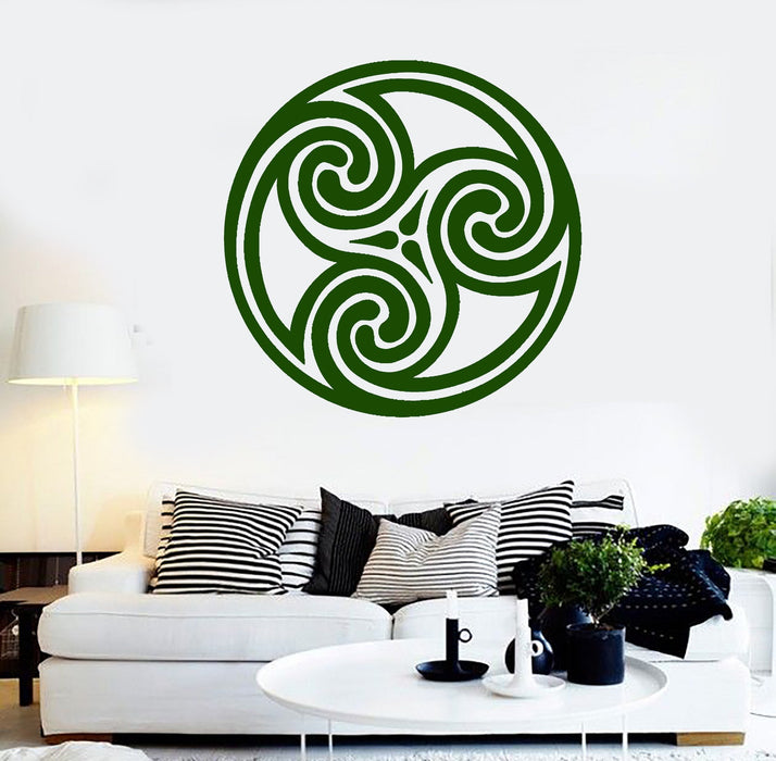 Vinyl Wall Decal Celtic Circle Pattern Irish Ireland Irishman Stickers Unique Gift (452ig)