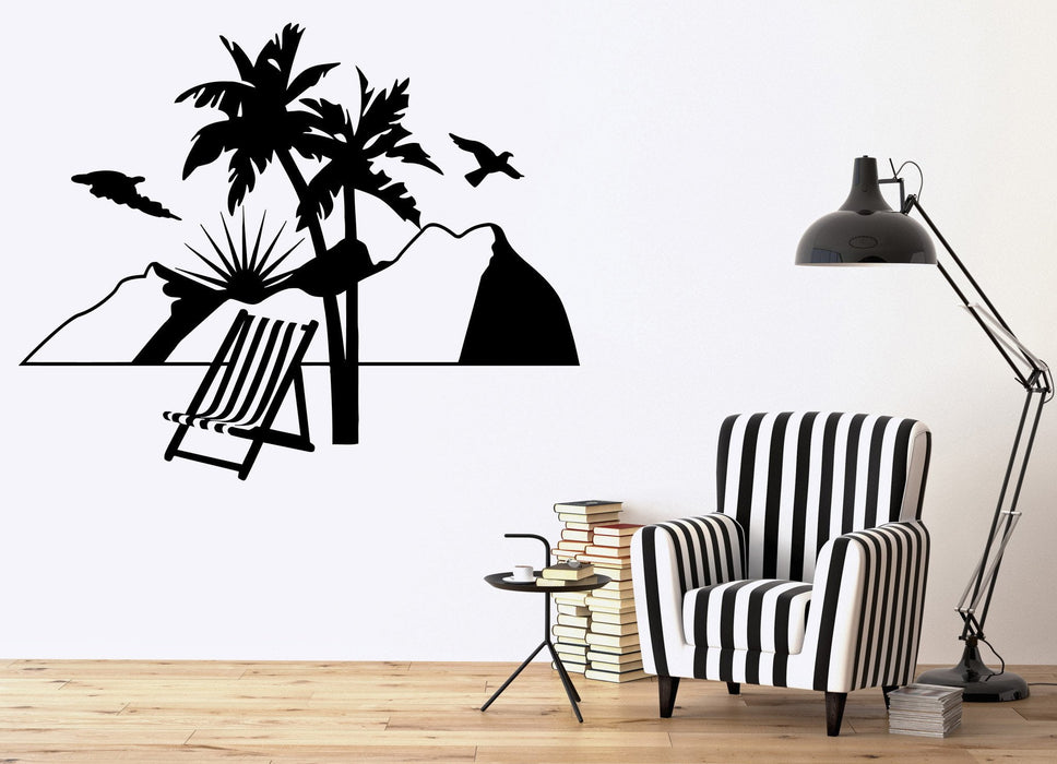 Vacations Wall Stickers Relax Beach Travel Agency Mountains Vinyl Decal Unique Gift (ig2388)