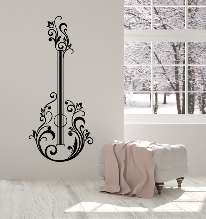 Autocollant mural en vinyle pour guitare pour musicien, magasin de musique, autocollants pour guitariste (3464ig)