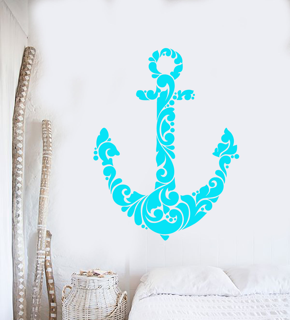 Vinyl Wall Decal Abstract Anchor Sea Ocean Sailor Stickers (2324ig ...